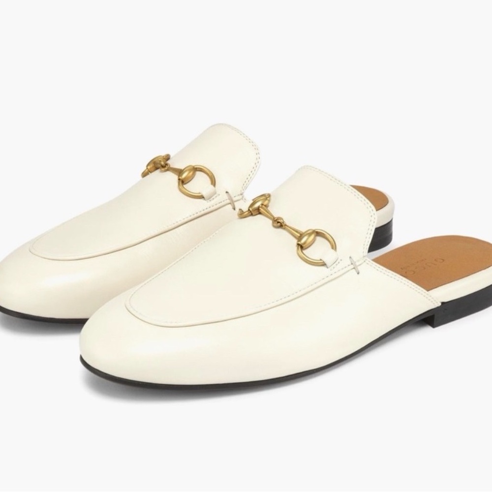 Gucci Princeton Leather Horsebit Mules